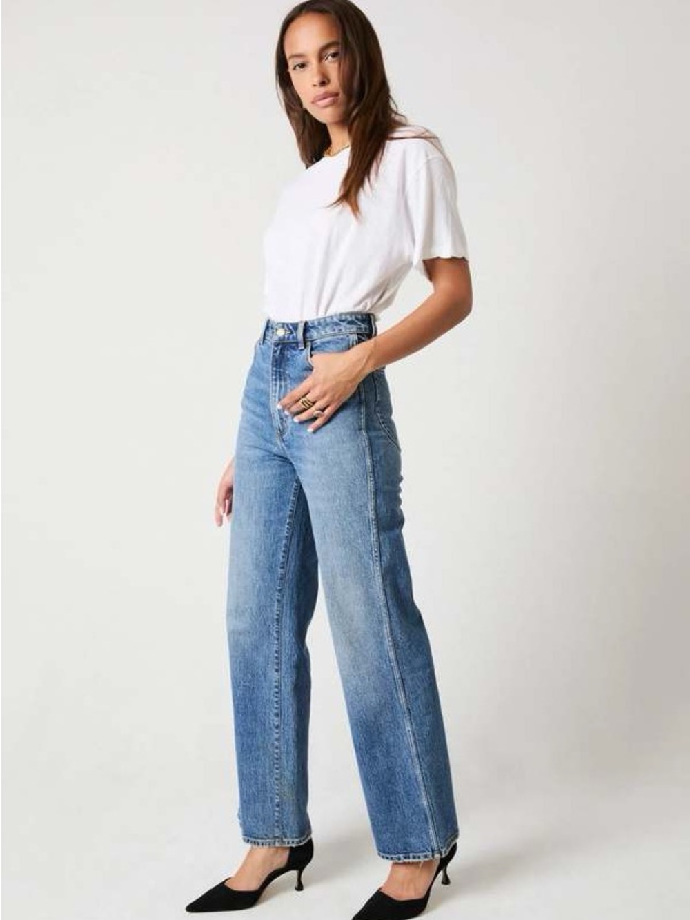 Rolla’s Heidi High Rise Loose Straight Denim Jeans Classic Size 27